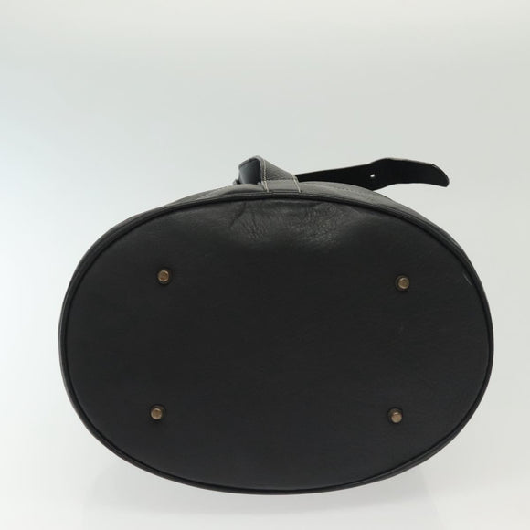 BALLY Shoulder Bag Leather Black Auth BA5494