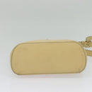 CELINE Shoulder Bag Leather Beige Gold Auth BA5496-5