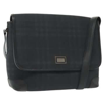 BURBERRY Nova Check Shoulder Bag PVC Navy Auth BA5497