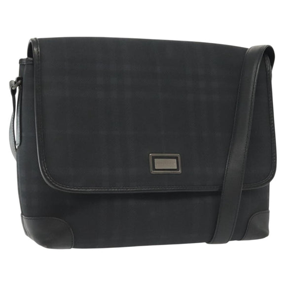 BURBERRY Nova Check Shoulder Bag PVC Navy Auth BA5497