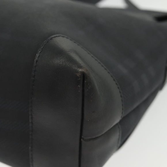 BURBERRY Nova Check Shoulder Bag PVC Navy Auth BA5497