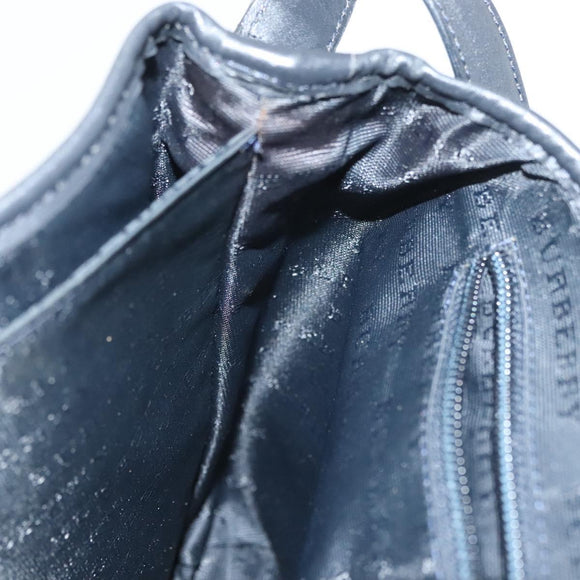 BURBERRY Nova Check Shoulder Bag PVC Navy Auth BA5497