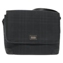 BURBERRY Nova Check Shoulder Bag PVC Navy Auth BA5497-13