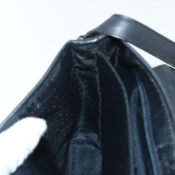 BURBERRY Nova Check Shoulder Bag PVC Navy Auth BA5497