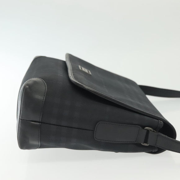 BURBERRY Nova Check Shoulder Bag PVC Navy Auth BA5497