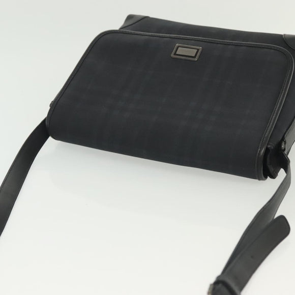 BURBERRY Nova Check Shoulder Bag PVC Navy Auth BA5497