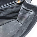 Salvatore Ferragamo Gancini Hand Bag Leather 2way Black Gold Auth BA5503-21