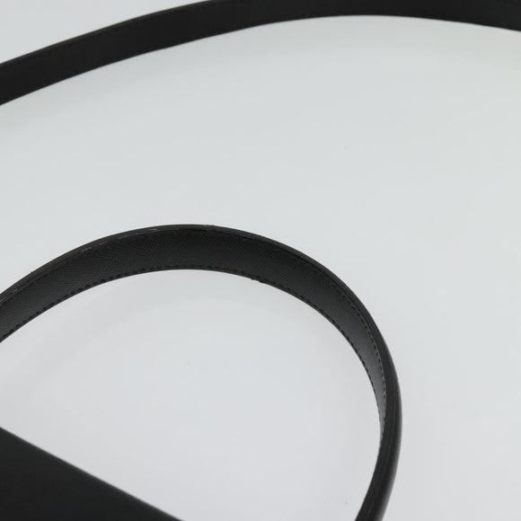 Salvatore Ferragamo Gancini Hand Bag Leather 2way Black Gold Auth BA5503