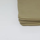 CELINE Trio Shoulder Bag Leather Beige Gold Auth BA5505-14