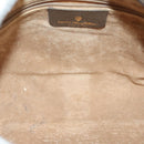 GUCCI GG Supreme Web Sherry Line Shoulder Bag PVC Beige Gold Red Auth BA5506-10