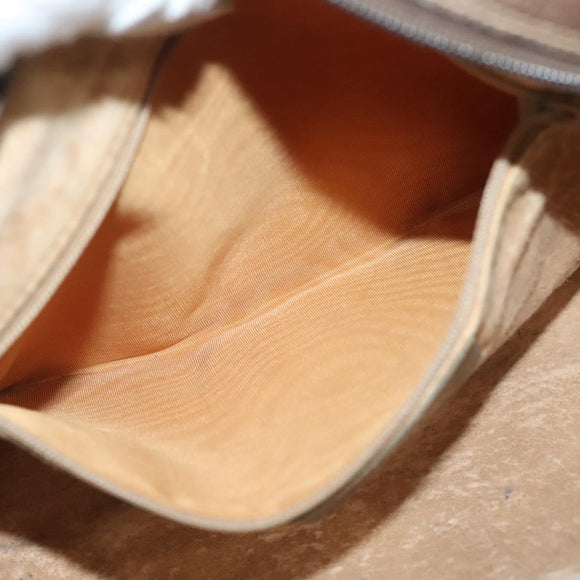 GUCCI GG Supreme Web Sherry Line Shoulder Bag PVC Beige Gold Red Auth BA5506