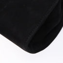 LOEWE Shoulder Bag Suede Black Gold Auth BA5507-14