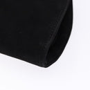 LOEWE Shoulder Bag Suede Black Gold Auth BA5507-16