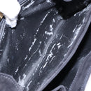 LOEWE Shoulder Bag Suede Black Gold Auth BA5507-12