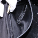 LOEWE Shoulder Bag Suede Black Gold Auth BA5507-21