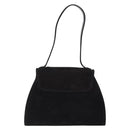 LOEWE Shoulder Bag Suede Black Gold Auth BA5507-2