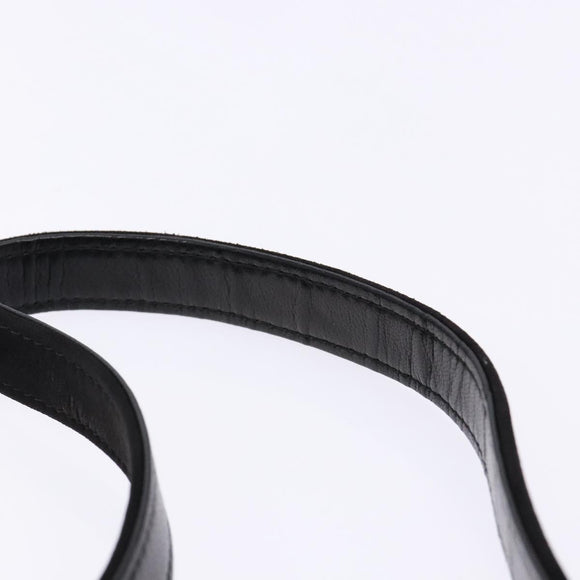 LOEWE Shoulder Bag Suede Black Gold Auth BA5507