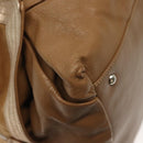 Salvatore Ferragamo Hand Bag Leather Brown Silver Auth BA5508-10