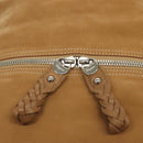 Salvatore Ferragamo Hand Bag Leather Brown Silver Auth BA5508-14