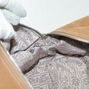 Salvatore Ferragamo Hand Bag Leather Brown Silver Auth BA5508-19