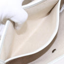 Salvatore Ferragamo Accessory Pouch PVC Beige Silver Auth BA5509-20