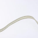 Salvatore Ferragamo Accessory Pouch PVC Beige Silver Auth BA5509-8