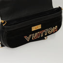 LOUIS VUITTON Avant Garde Shoulder Bag Suede Leather Black M97093 LV Auth BA550S-22
