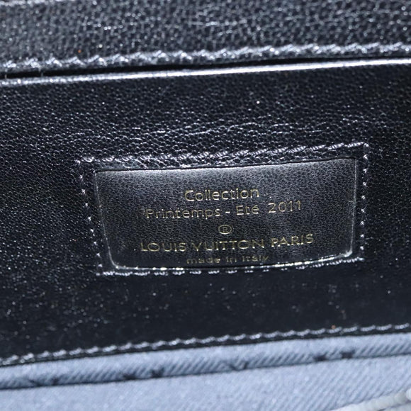 LOUIS VUITTON Avant Garde Shoulder Bag Suede Leather Black M97093 LV Auth BA550S