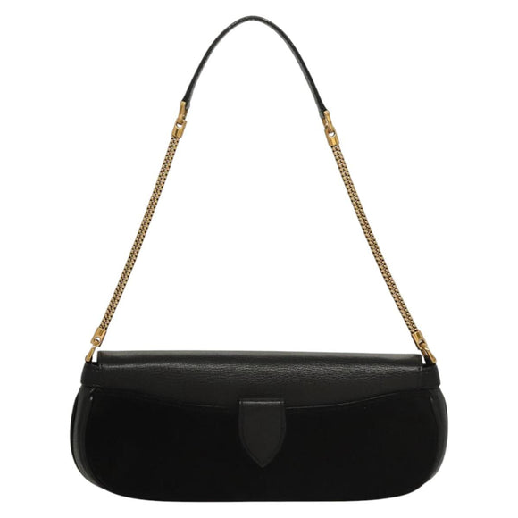 LOUIS VUITTON Avant Garde Shoulder Bag Suede Leather Black M97093 LV Auth BA550S