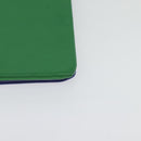 CELINE Trio Shoulder Bag Leather Green Gold Auth BA5510-14