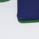 CELINE Trio Shoulder Bag Leather Green Gold Auth BA5510-15