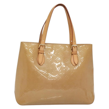 LOUIS VUITTON Monogram Vernis Brentwood Shoulder Bag Noisette M91511 Auth BA5515