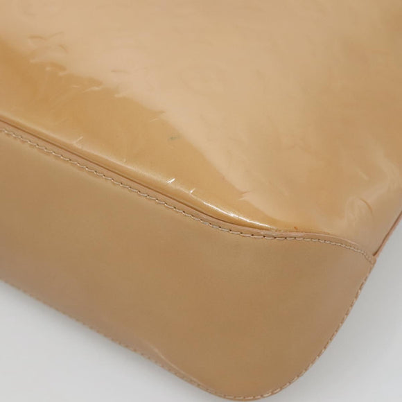 LOUIS VUITTON Monogram Vernis Brentwood Shoulder Bag Noisette M91511 Auth BA5515