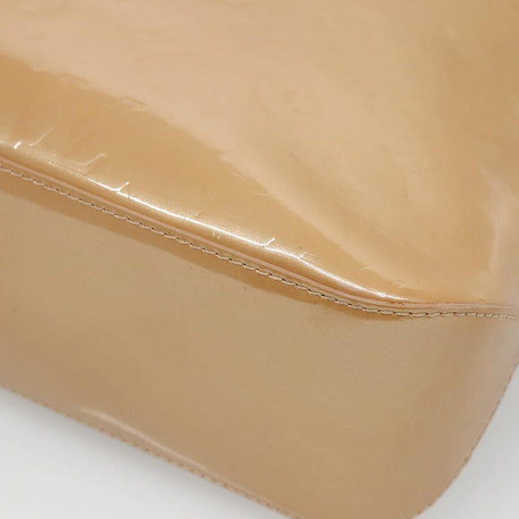 LOUIS VUITTON Monogram Vernis Brentwood Shoulder Bag Noisette M91511 Auth BA5515