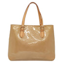 LOUIS VUITTON Monogram Vernis Brentwood Shoulder Bag Noisette M91511 Auth BA5515-2
