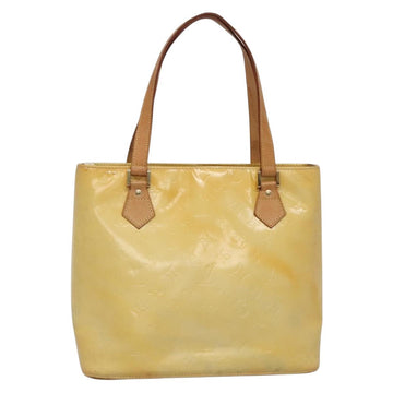 LOUIS VUITTON Monogram Vernis Houston Hand Bag Gris M91053 LV Auth BA5516