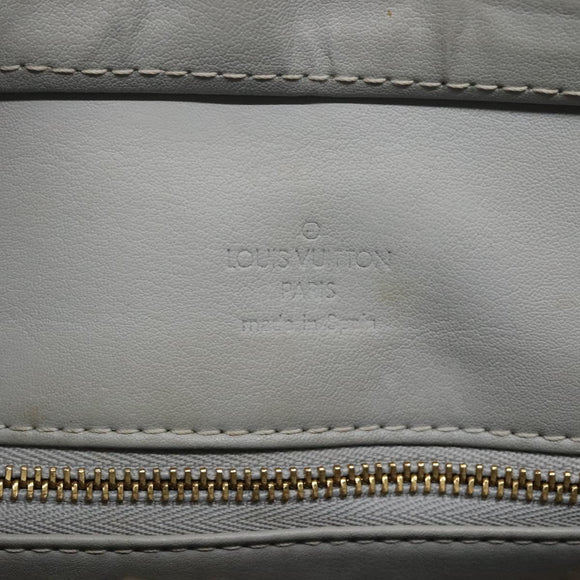 LOUIS VUITTON Monogram Vernis Houston Hand Bag Gris M91053 LV Auth BA5516