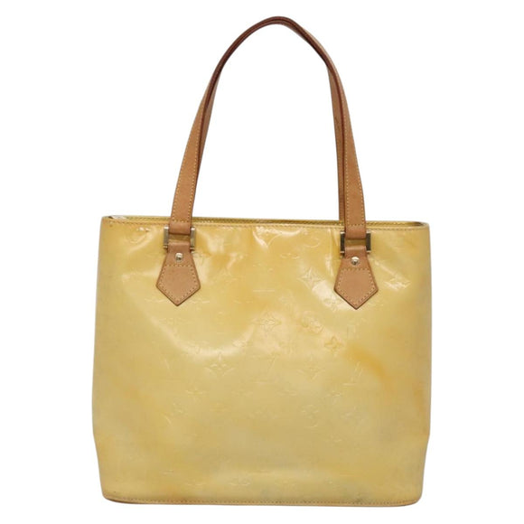 LOUIS VUITTON Monogram Vernis Houston Hand Bag Gris M91053 LV Auth BA5516