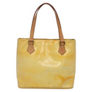 LOUIS VUITTON Monogram Vernis Houston Hand Bag Gris M91053 LV Auth BA5516-2