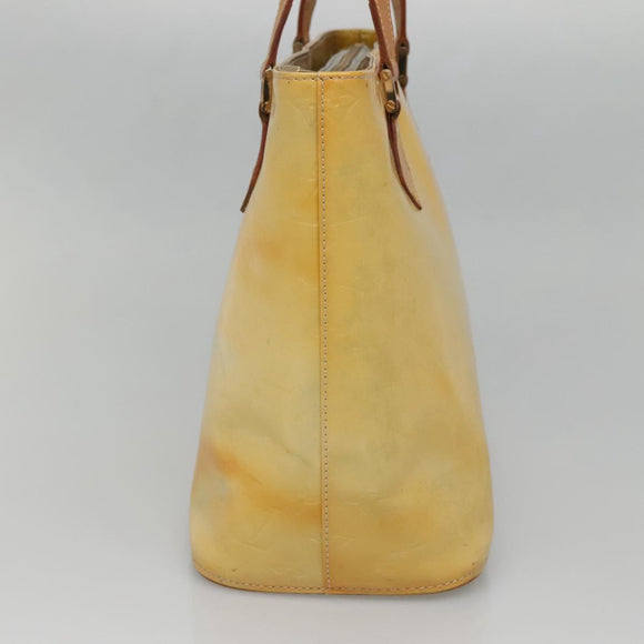 LOUIS VUITTON Monogram Vernis Houston Hand Bag Gris M91053 LV Auth BA5516