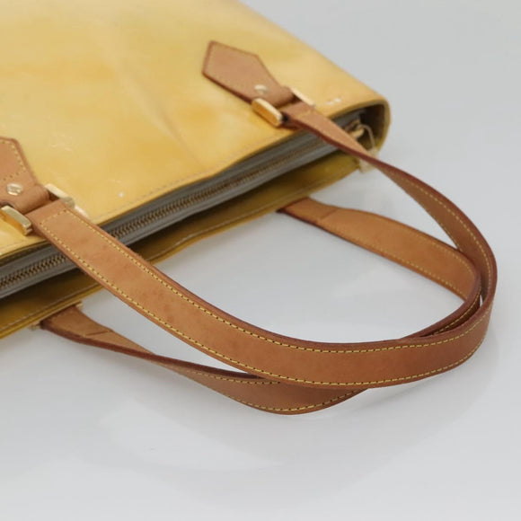 LOUIS VUITTON Monogram Vernis Houston Hand Bag Gris M91053 LV Auth BA5516