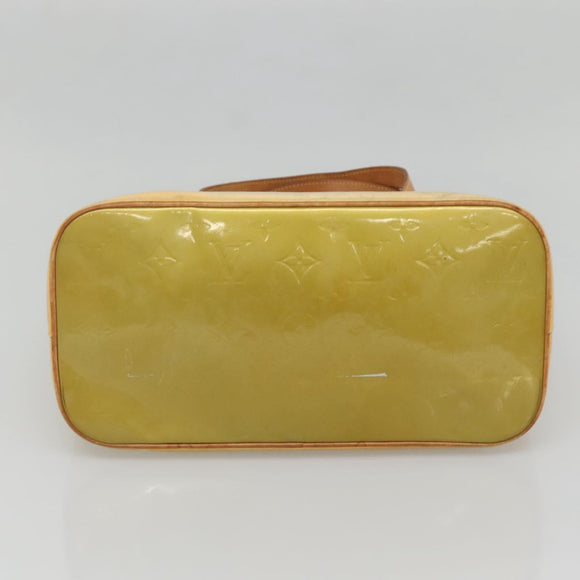 LOUIS VUITTON Monogram Vernis Houston Hand Bag Gris M91053 LV Auth BA5516