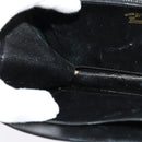 GUCCI Chain Shoulder Bag Leather Vintage Black Gold Auth BA5518-20