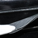 GUCCI Chain Shoulder Bag Leather Vintage Black Gold Auth BA5518-12