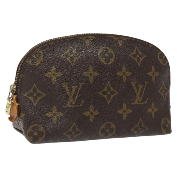 LOUIS VUITTON Monogram Pochette Cosmetic PM Cosmetic Pouch M47515 LV Auth BA552