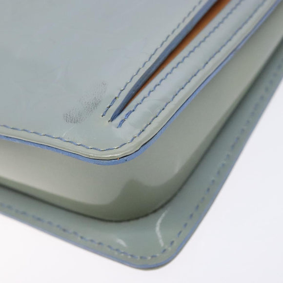 LOUIS VUITTON Monogram Vernis Motto Pouch Lavande M91224 LV Auth BA5520