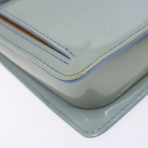 LOUIS VUITTON Monogram Vernis Motto Pouch Lavande M91224 LV Auth BA5520