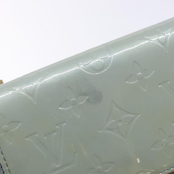 LOUIS VUITTON Monogram Vernis Motto Pouch Lavande M91224 LV Auth BA5520