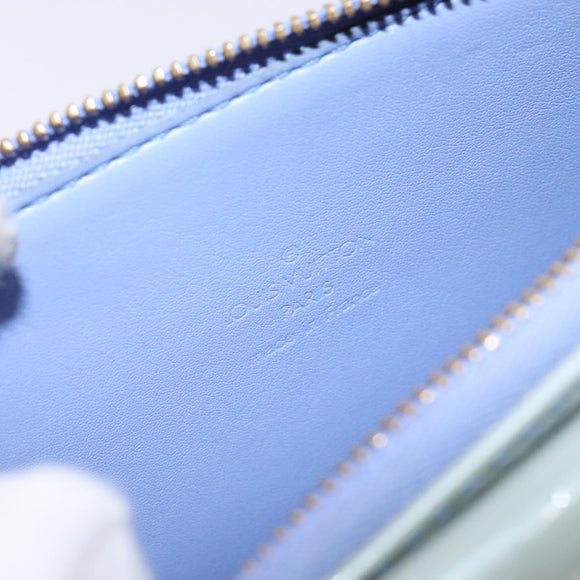 LOUIS VUITTON Monogram Vernis Motto Pouch Lavande M91224 LV Auth BA5520