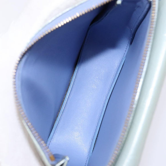 LOUIS VUITTON Monogram Vernis Motto Pouch Lavande M91224 LV Auth BA5520